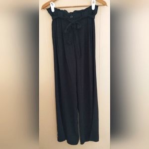High waisted cropped paper bag style pants, wide leg, lightweight, Xhilaration